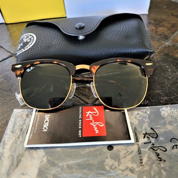 Ray-Ban Unisex RB3016 51" Authentic New Clubmaster Sunglasses - Picture 5 of 8